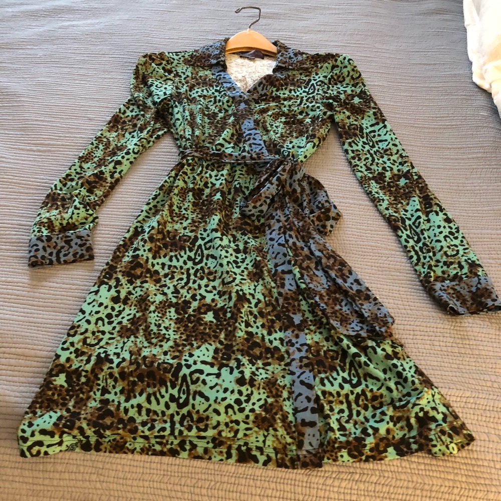 Hale Bob Multicolored Wrap Dress